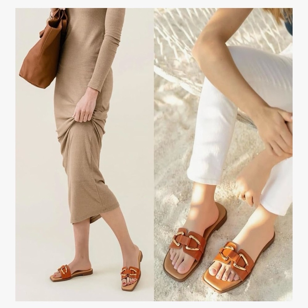Chic Toe Slide Sandals